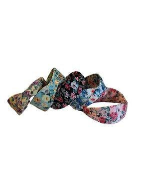 NWT Floral Knotted Headband Bundle Set of 5 Cottagecore Boho Hair Accessories